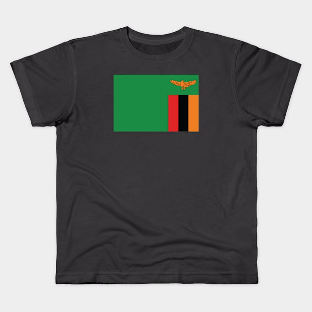 Zambia Kids T-Shirt by Wickedcartoons